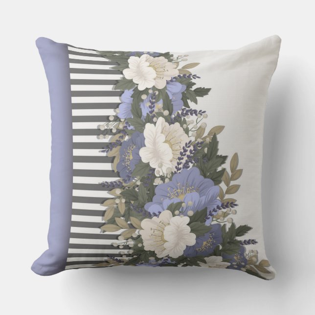 Coussin Fleurs juste pour vous Maman le jour des mères (Recto)