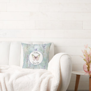 Coussin Fleurs Lavande Jolies Romantiques