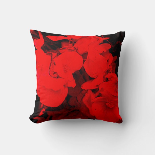 Coussin Fleurs légères et foncées (Recto)