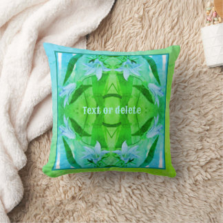 Coussin Fleurs Lys Couleurs Abstraites Personnalisées