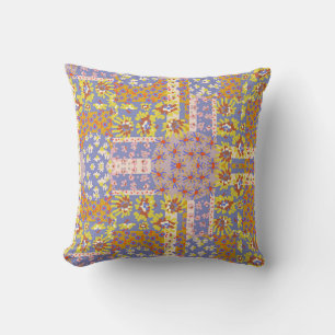 Coussin Fleurs marguerites modernes en Patchwork sur Périw