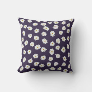 Coussin Fleurs marguerites : petit motif sans soudure.