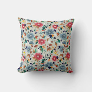Coussin Fleurs motif transparent