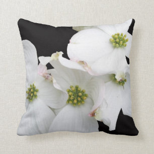 Coussin Fleurs orientales de cornouiller - cornus la