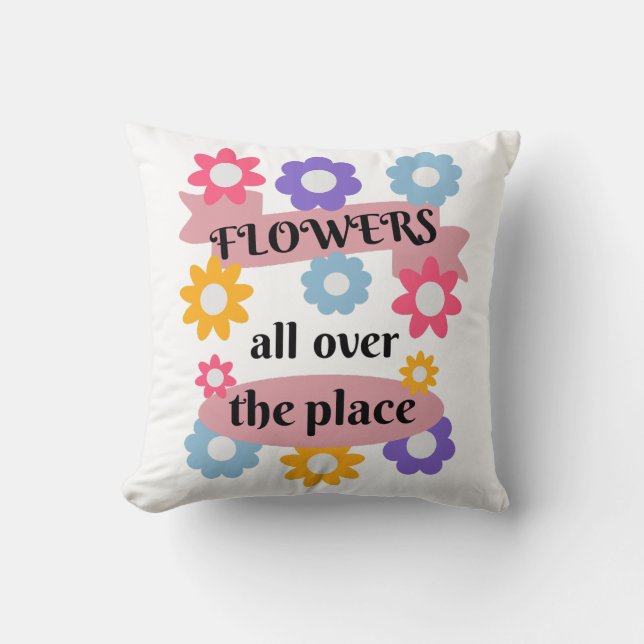 Coussin Fleurs partout (Recto)