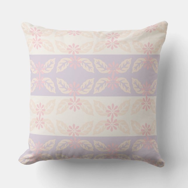 Coussin Fleurs pastel (Recto)