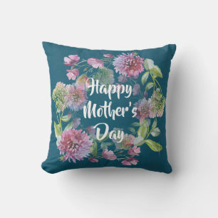 Coussin Fleurs personnalisées de la fête des mères