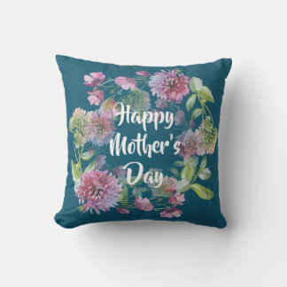 Coussin Fleurs personnalisées de la fête des mères