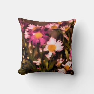 Coussin fleurs pour mes amis