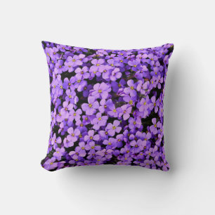 Coussin Fleurs pourpres