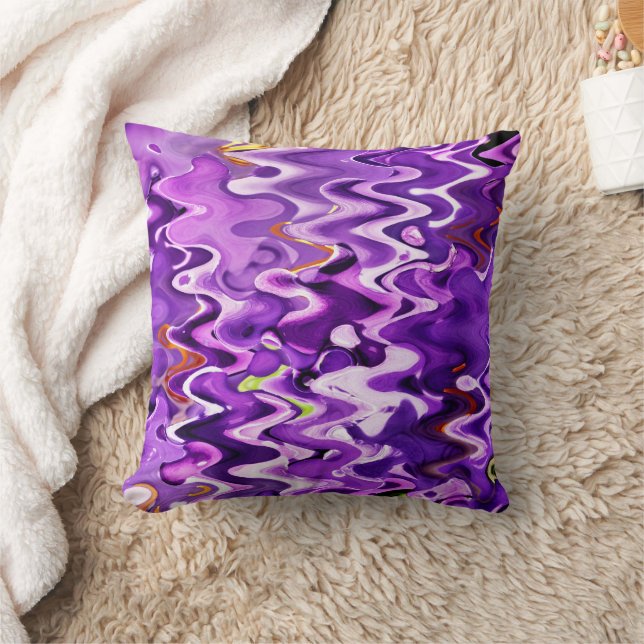 COUSSIN FLEURS PURPLES ABSTRAITES (Couverture)
