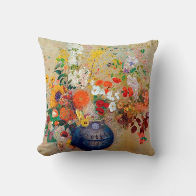 Coussin Fleurs, Redon (Recto)