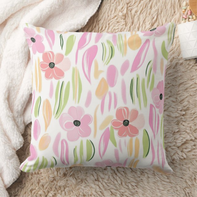Coussin Fleurs Rétro Pastel (5) (Couverture)
