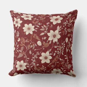 Coussin Fleurs Romantiques Vintage