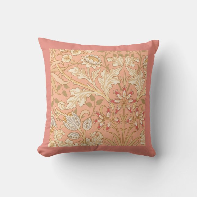 Coussin Fleurs Rose Pastel (Recto)