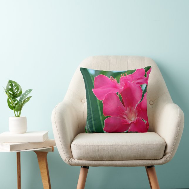 Coussin Fleurs roses (Chaise)