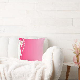 Coussin Fleurs roses