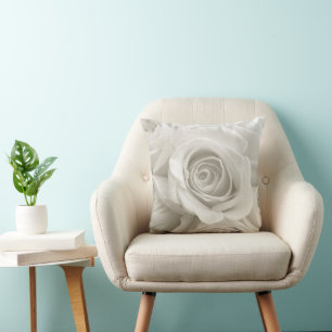 Coussin Fleurs Roses blanches