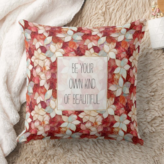 Coussin Fleurs rouges et blanches (Couverture)