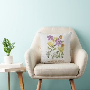 Coussin Fleurs sauvages de grâce Extraordinaires