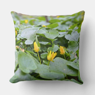 Coussin Fleurs sauvages de la forêt – Photographie botaniq