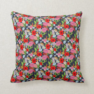 Coussin Fleurs Sauvages Plutôt Ditsy Design Floral