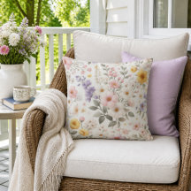 Fleurs sauvages rose jaune lilas