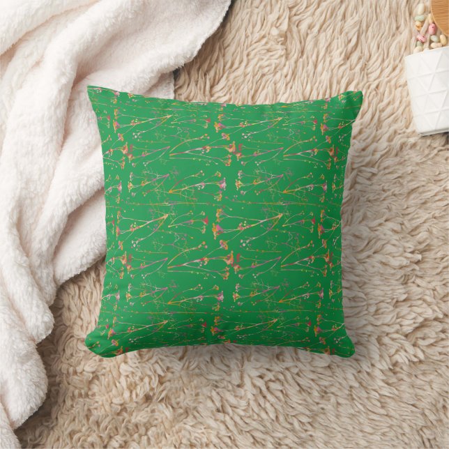Coussin Fleurs sur vert (Couverture)