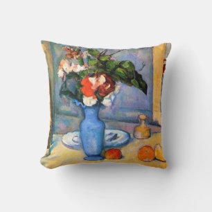 Coussin Fleurs Vase Bleues, Paul Cezanne