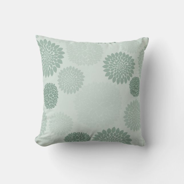Coussin Fleurs vertes de spa (Recto)