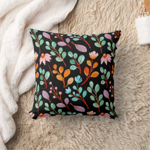 Coussin Fleurs Vintage Aquarelle tendance