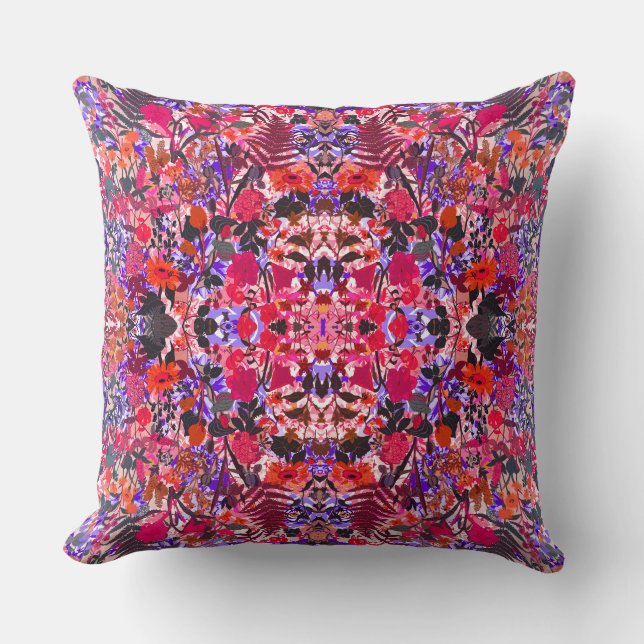 Coussin Fleurs vintage féminines (Recto)