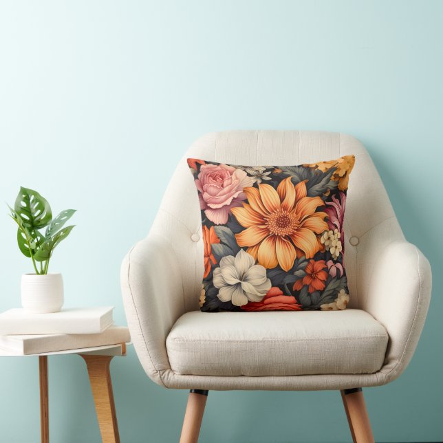 Coussin Fleurs vintages (Chaise)