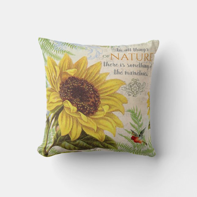 Coussin Fleurs vintages (Recto)