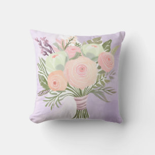 Coussin Fleurs violettes