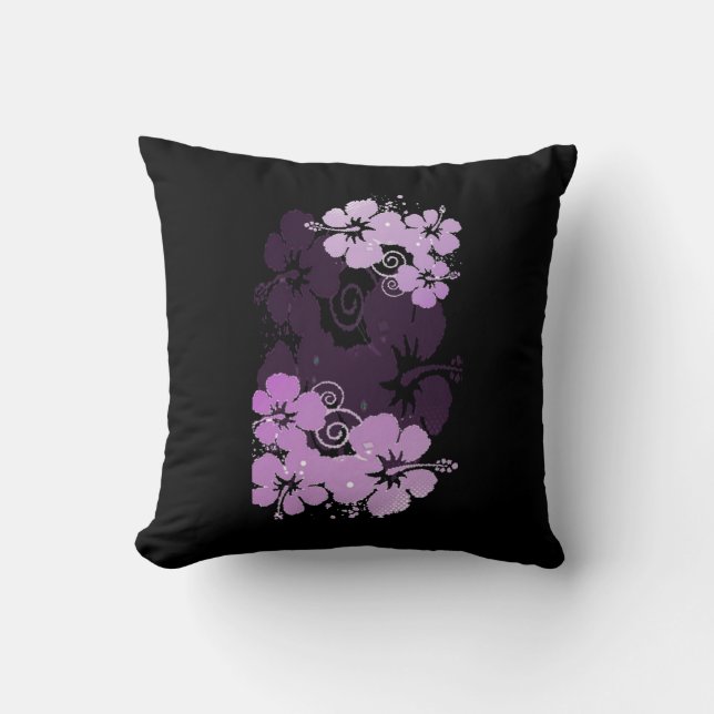 Coussin Fleurs violettes (Recto)