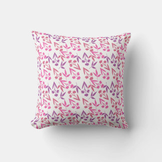 Coussin Fleurs violettes Motif sans couture - Élégant Flor