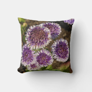 Coussin Fleurs violettes Photo Throw Cushion