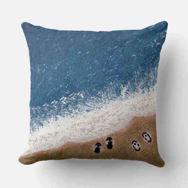 Coussin Flip Flops on the Beach Sand (Recto)