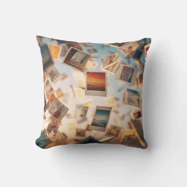 Coussin Floating Polaroid Memories (Recto)