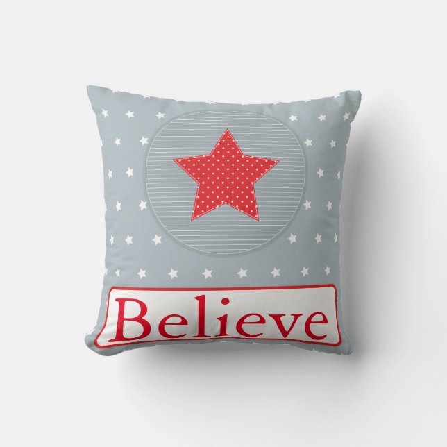 Coussin Flocon de neige de Noël décoratif, Lumière de vaca (Recto)