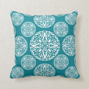 Coussin Flocon de neige floral d'hiver