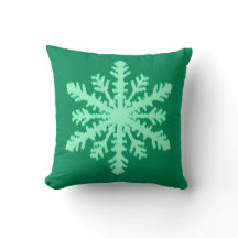 Flocon de neige Ikat - Vert pin et menthe