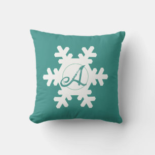 Coussin flocon de neige personnalisé