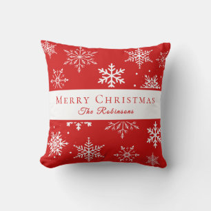 Coussin Flocons de neige blancs modernes
