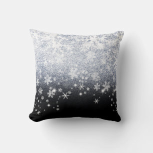 Coussin Flocons de neige de Xmas Crackled Ice