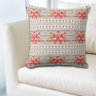 Coussin flocs scandinaves de noël