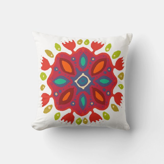 Coussin FLOR XL blanc simple (Recto)