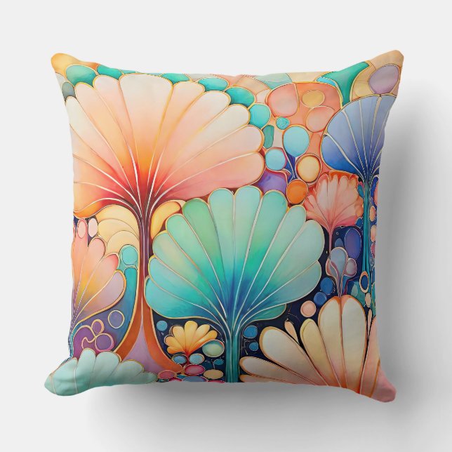 Coussin Flora 6 Floral Pastel Jeu d'oreiller (Recto)