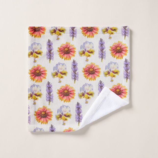 Coussin floral (Gant de toilette)